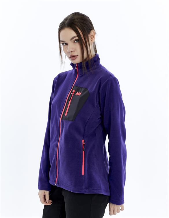 HELLY HANSEN W BLOCK FULLZIP POLAR MONT