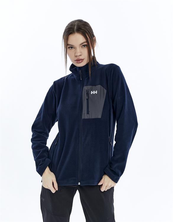 HELLY HANSEN W BLOCK FULLZIP POLAR MONT