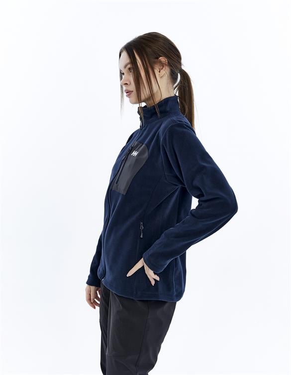 HELLY HANSEN W BLOCK FULLZIP POLAR MONT