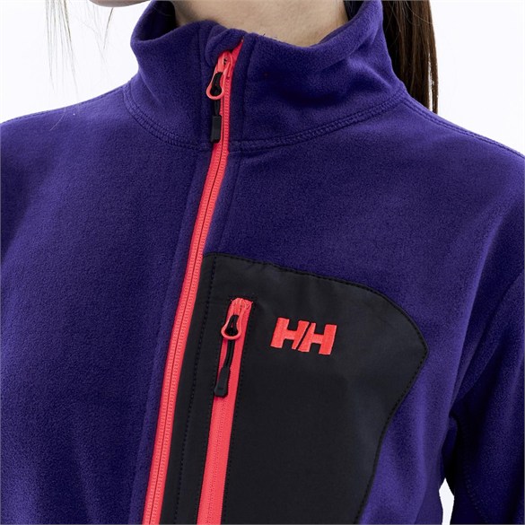 HELLY HANSEN W BLOCK FULLZIP POLAR MONT