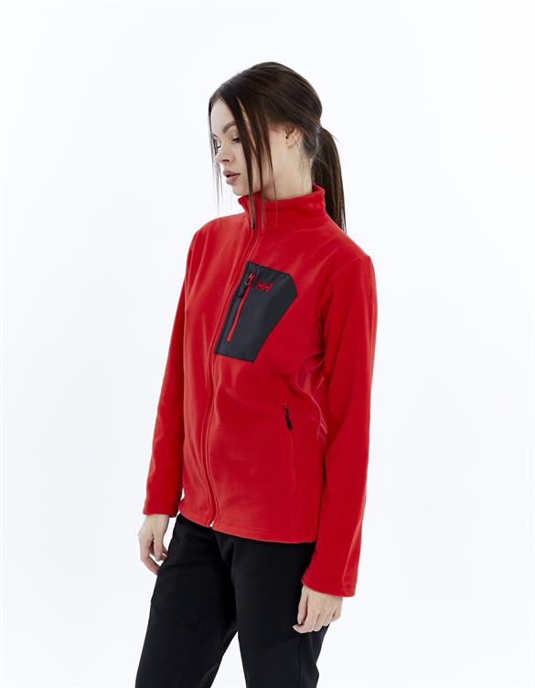 HELLY HANSEN W BLOCK FULLZIP POLAR MONT