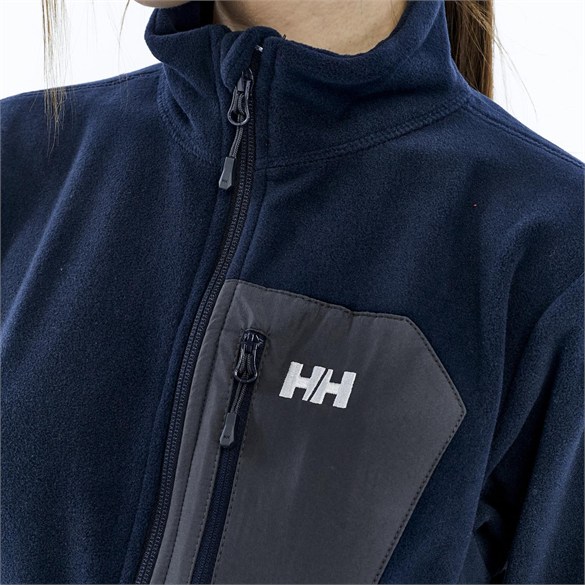 HELLY HANSEN W BLOCK FULLZIP POLAR MONT