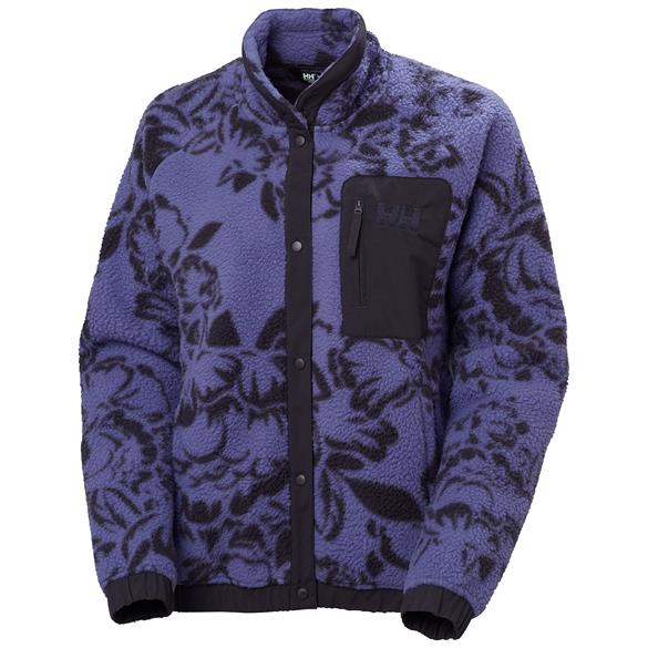 HELLY HANSEN W IMPERIAL PRINTED PILE SNAP MONT