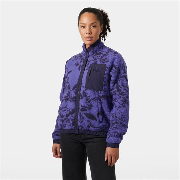 HELLY HANSEN W IMPERIAL PRINTED PILE SNAP MONT