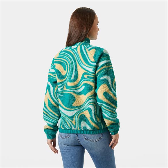 HELLY HANSEN W IMPERIAL PRINTED PILE SNAP MONT