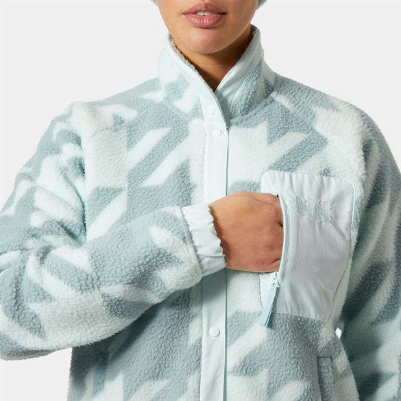 HELLY HANSEN W IMPERIAL PRINTED PILE SNAP MONT