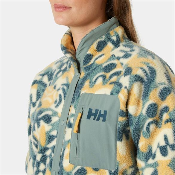 HELLY HANSEN W IMPERIAL PRINTED PILE SNAP MONT