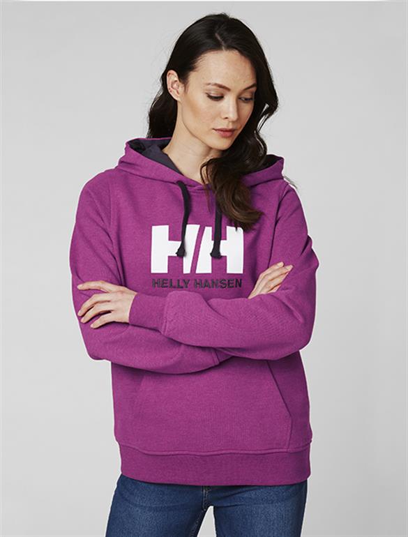HELLY HANSEN  W LOGO HOODIE KAPİŞONLU