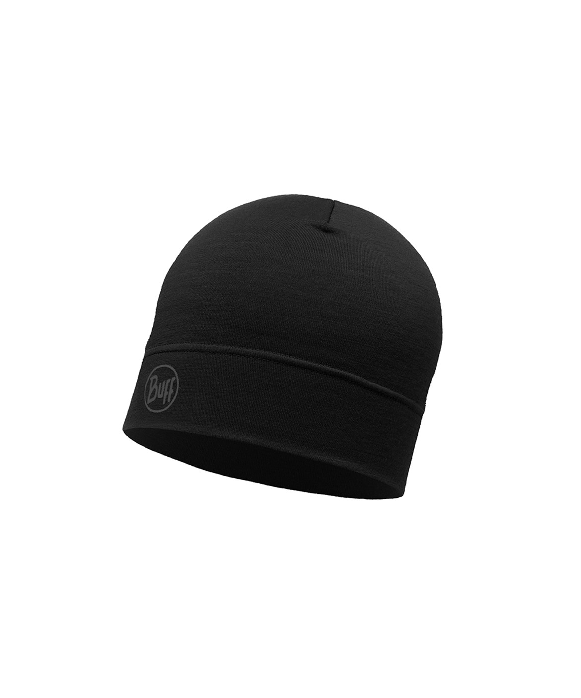 BUFF MERINO LIGHTWEIGHT BEANIE SOLID BLACK