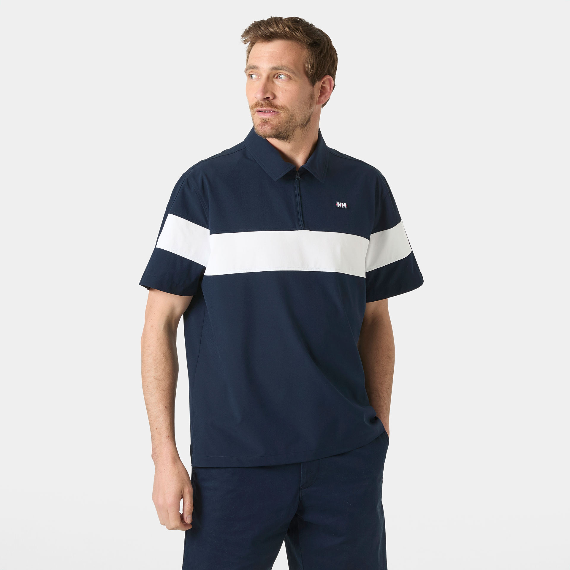 HELLY HANSEN LEVANTE QD 1/2 ZIP SS POLO T SHIRT
