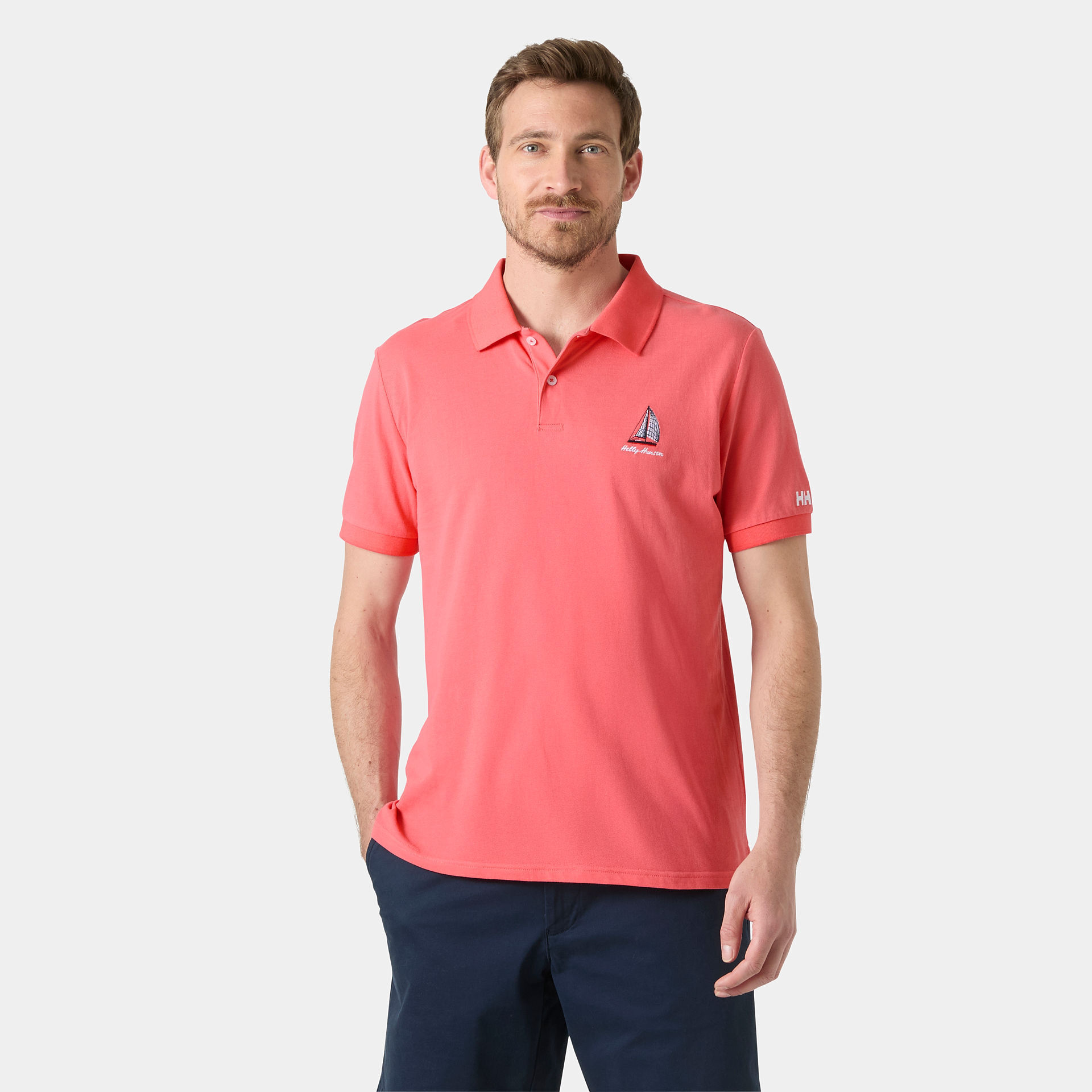HELLY HANSEN MESSINA GRAPHIC FITTED POLO T-SHIRT