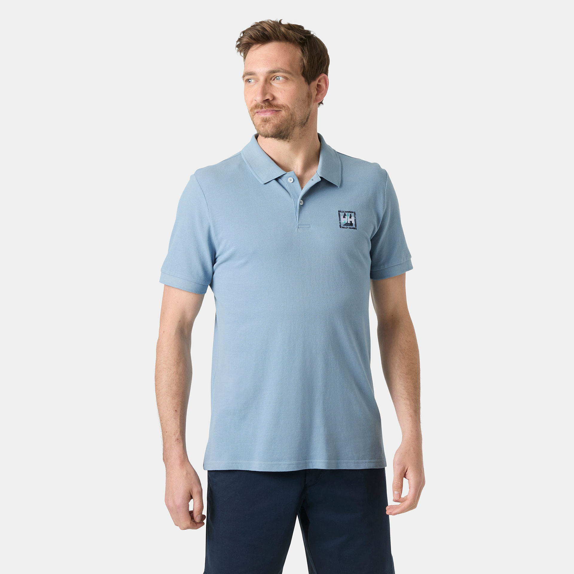 HELLY HANSEN MESSINA GRAPHIC FITTED POLO T-SHIRT