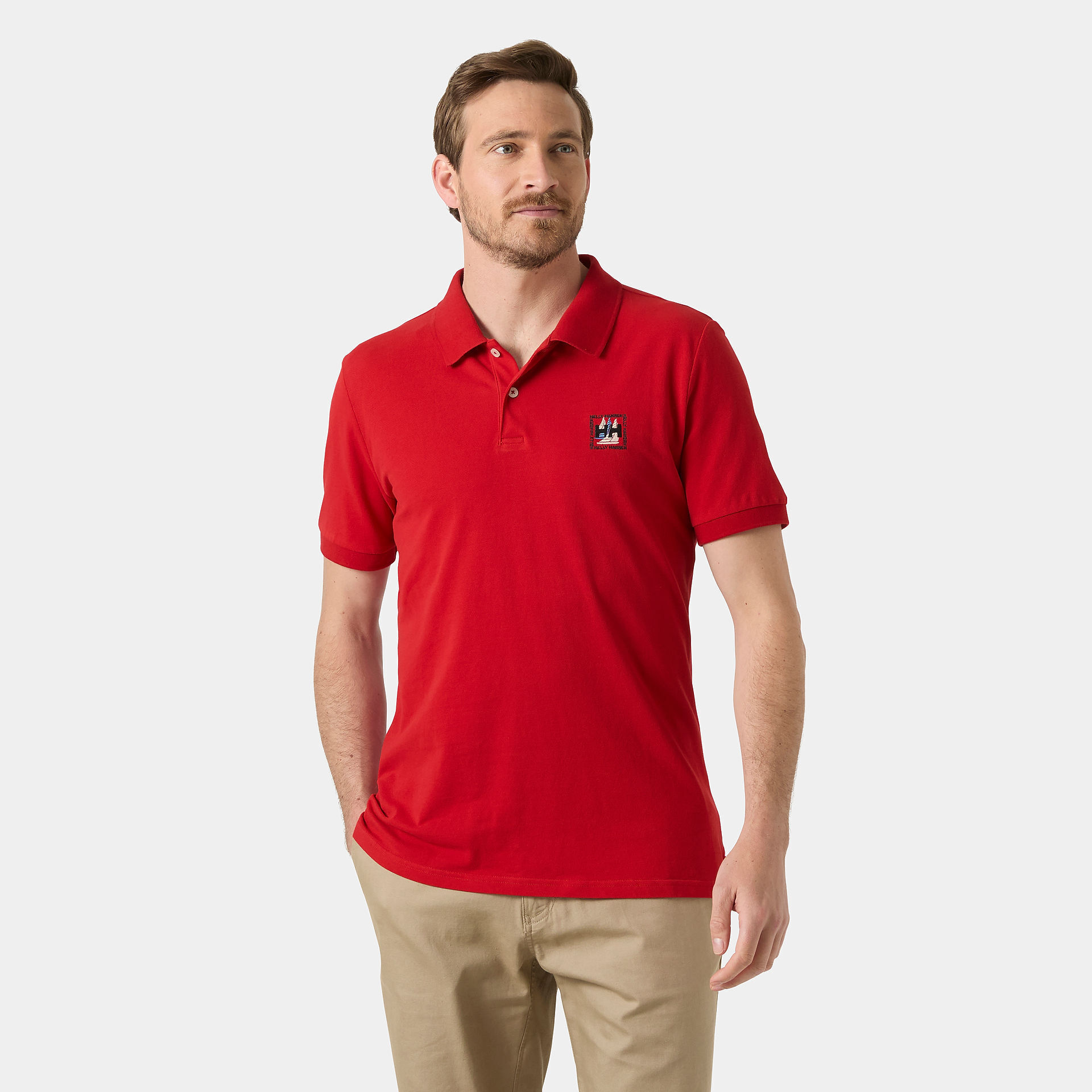 HELLY HANSEN MESSINA GRAPHIC FITTED POLO T-SHIRT