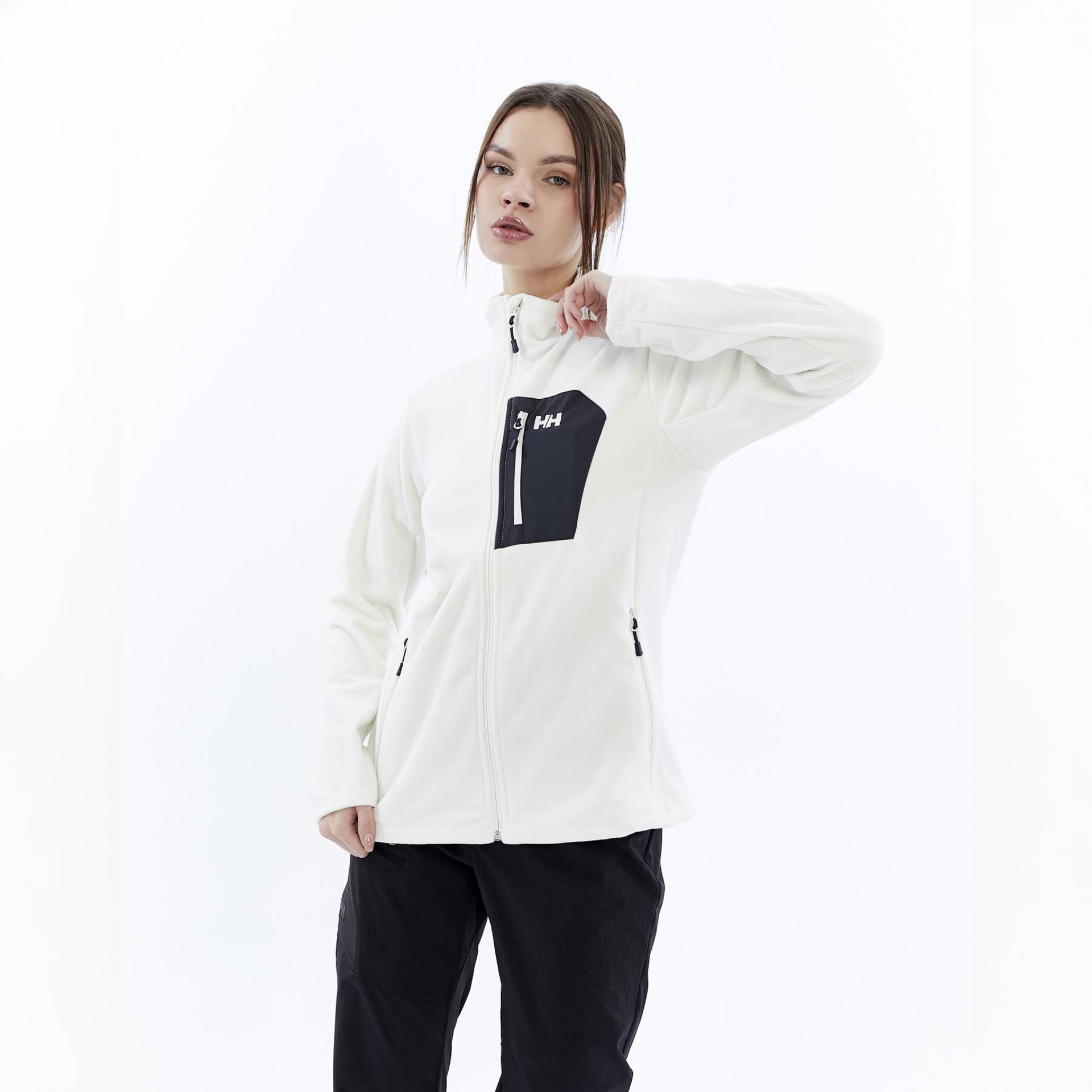 HELLY HANSEN W BLOCK FULLZIP POLAR MONT