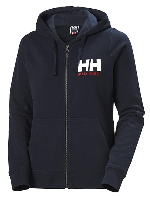 HELLY HANSEN W HELLY HANSEN LOGO FULL ZIP HOODIE KAPİŞONLU