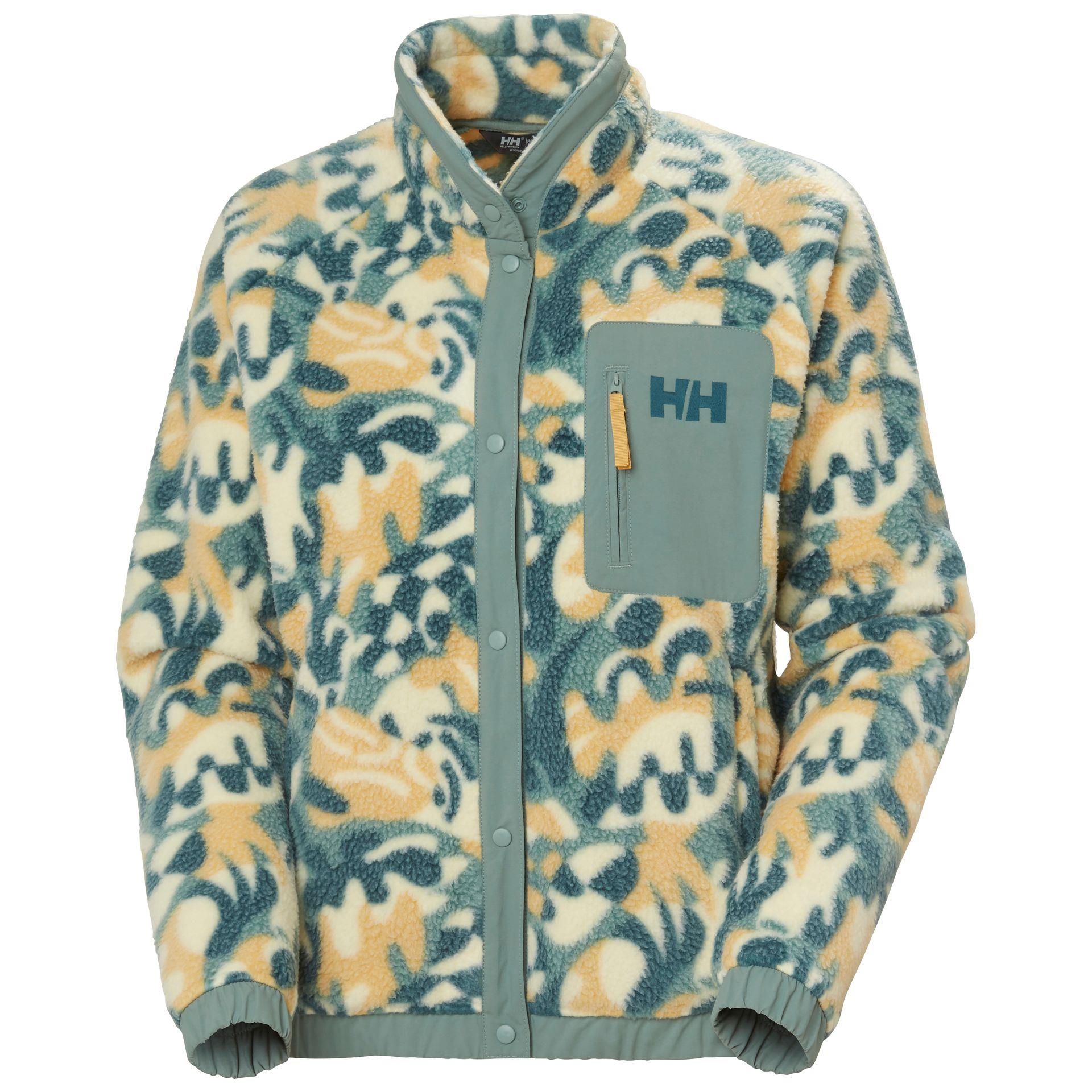 HELLY HANSEN W IMPERIAL PRINTED PILE SNAP MONT