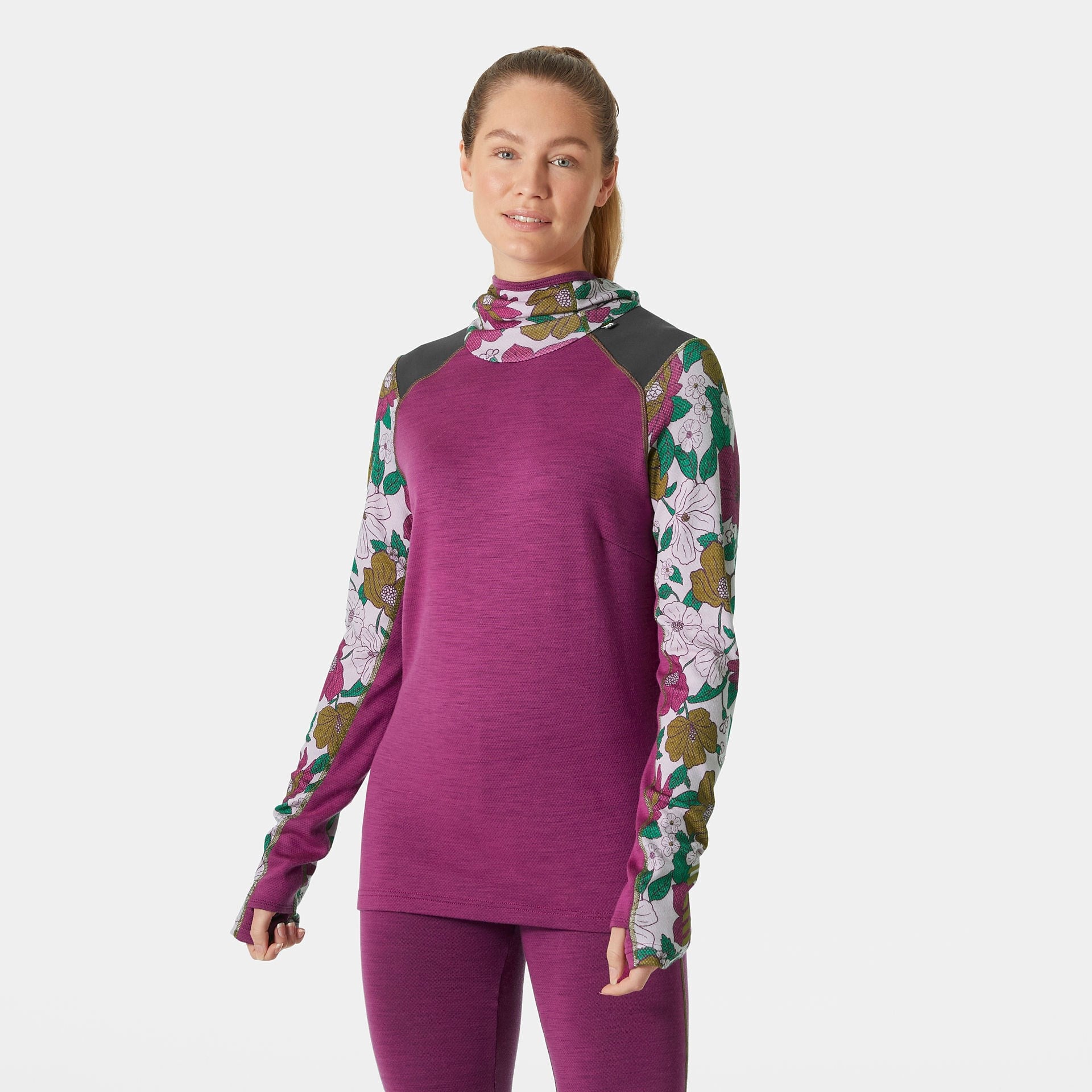 HELLY HANSEN W LIFA MERINO MIDW BLC KAPŞONLU İÇLİK