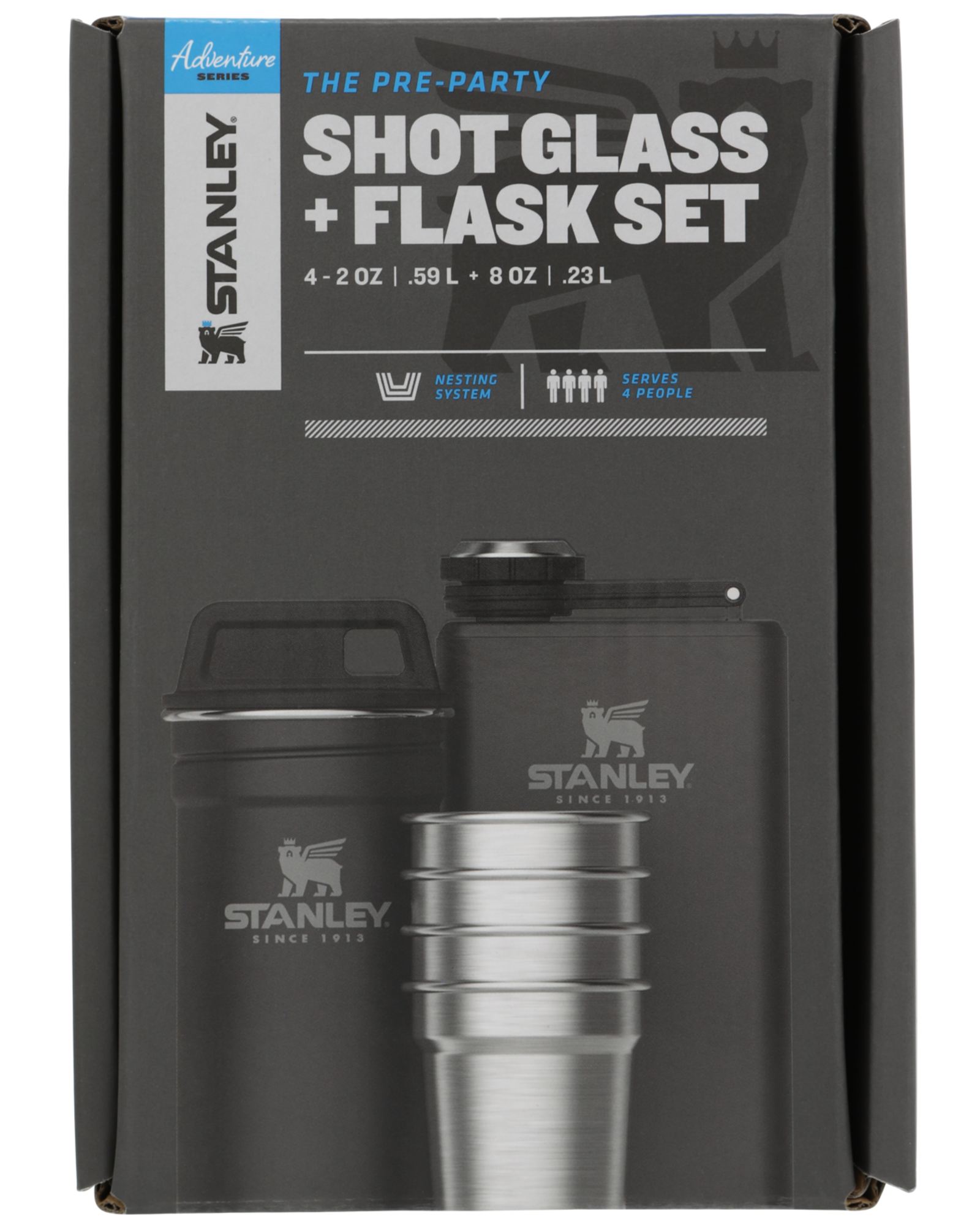STANLEY The Pre-Party Shot Glass + Flask Set