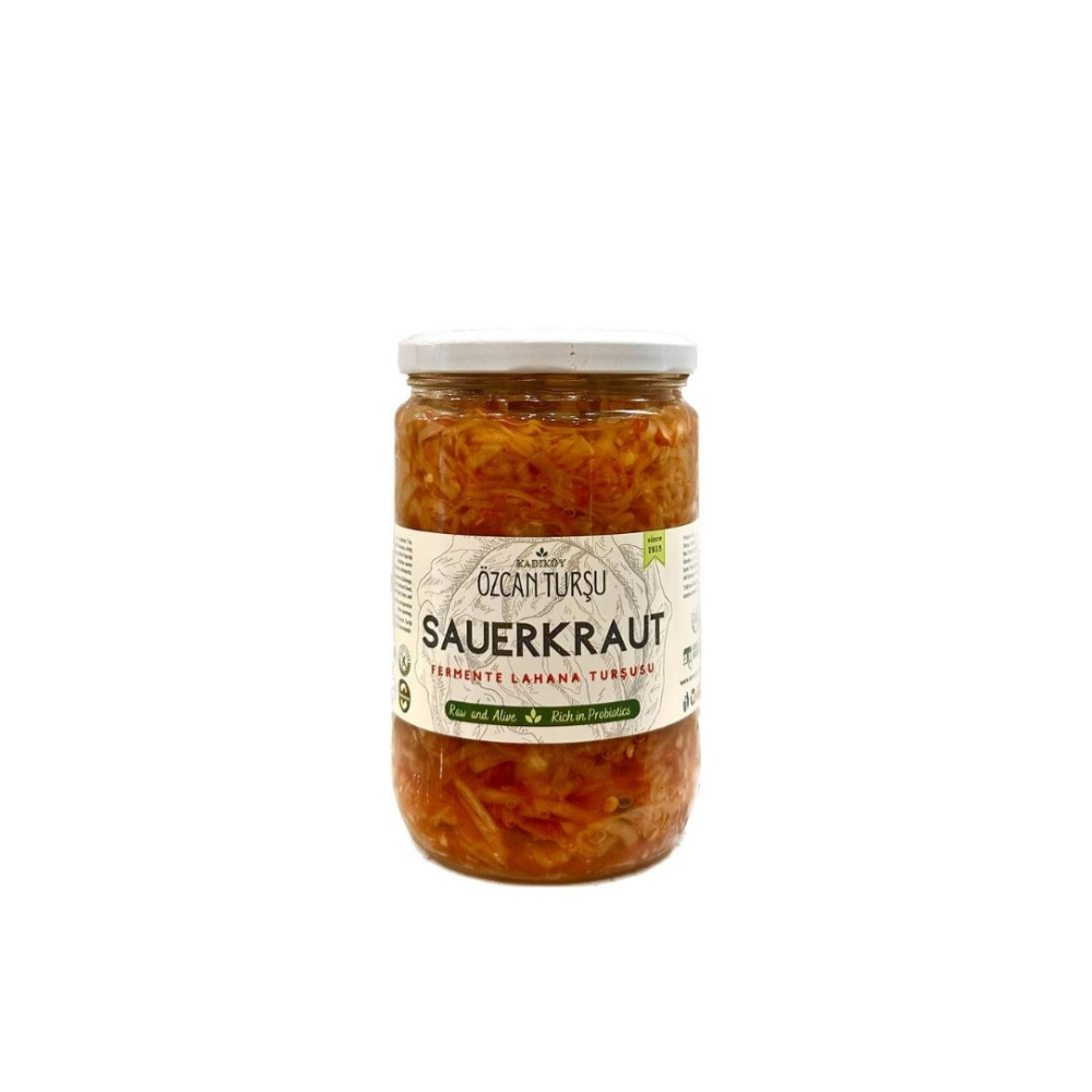 Acılı Sauerkraut - Fermente Lahana TurşusuAcılı Sauerkraut Turşusu