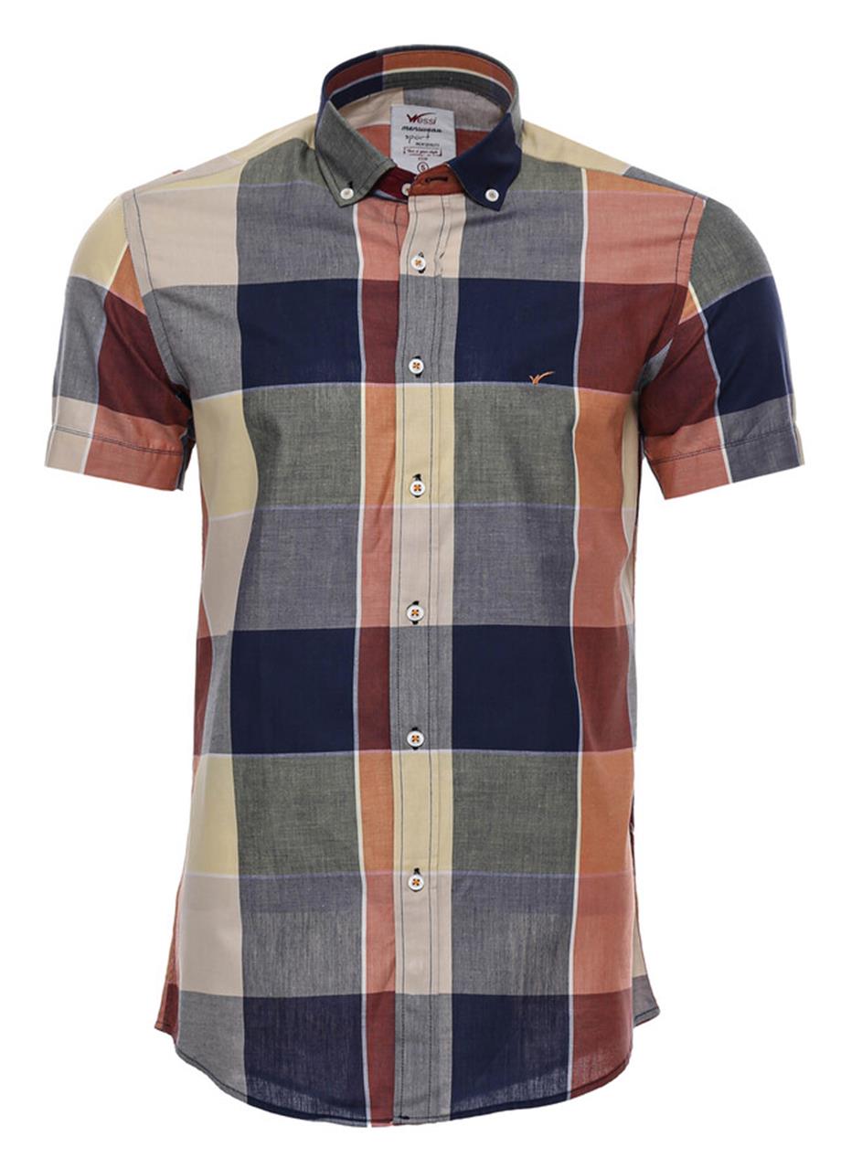 Ekose Desenli Pamuk Slim Fit Gömlek