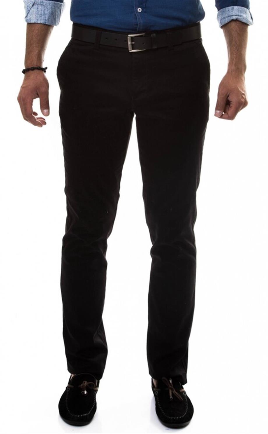 Slim Fit Siyah Erkek Pantolon