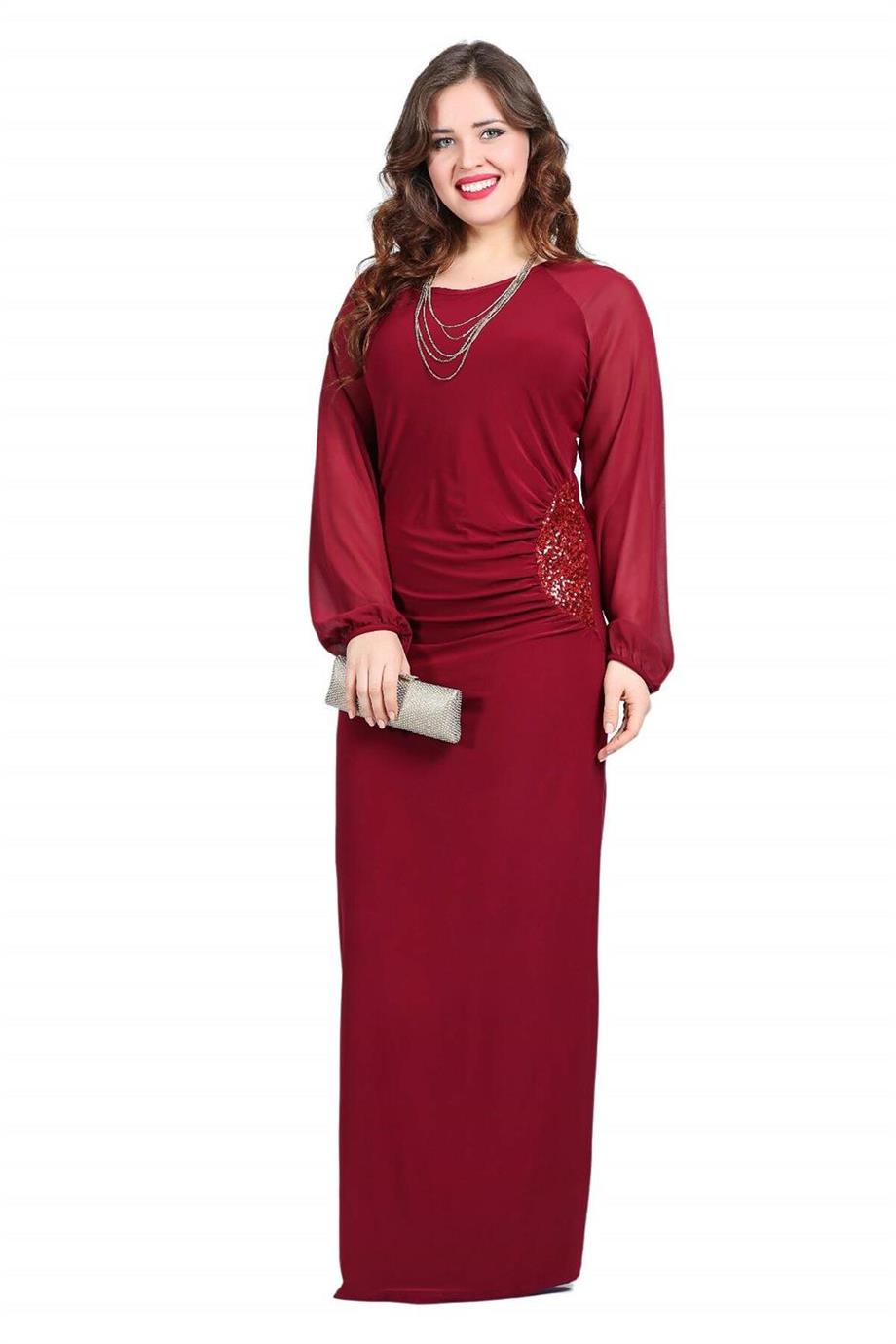 Büyük Beden Abiye Elbise KL8463