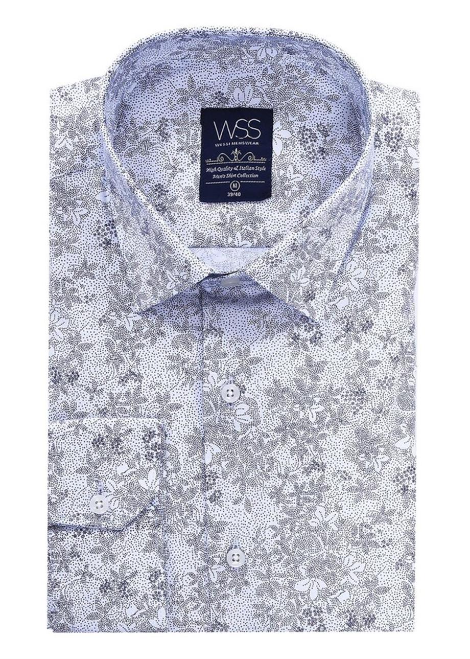 Desenli Slim Fit Uzun Kollu Gömlek | Wessi