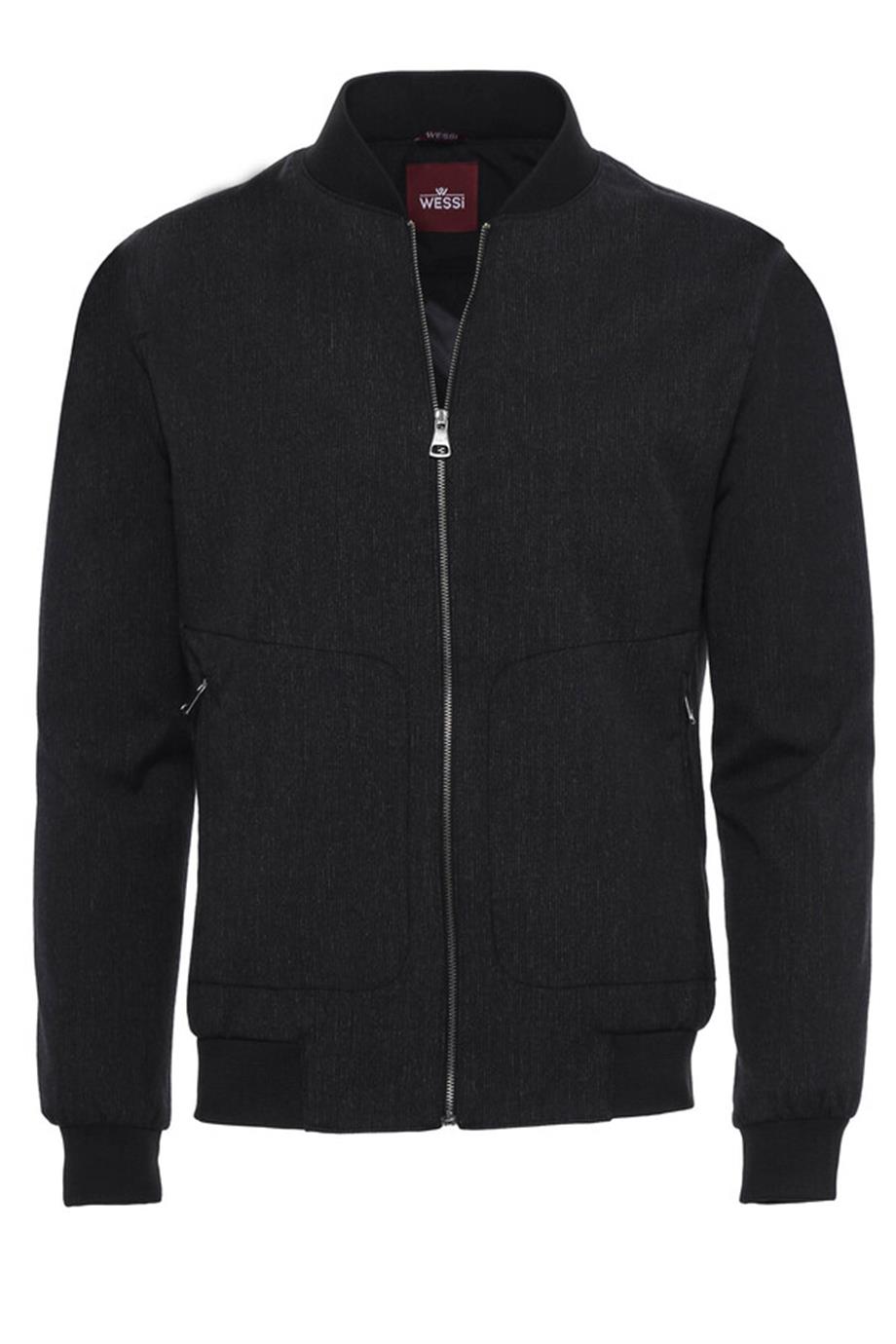 Füme Fermuar Cepli Bomber Mont