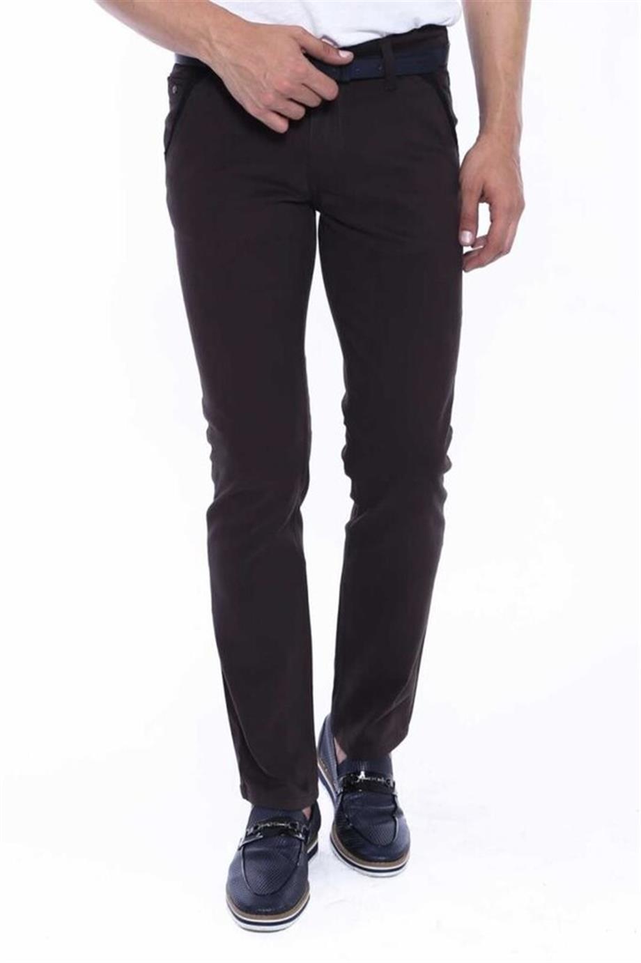 GABARDİN PANTOLON KAHVE