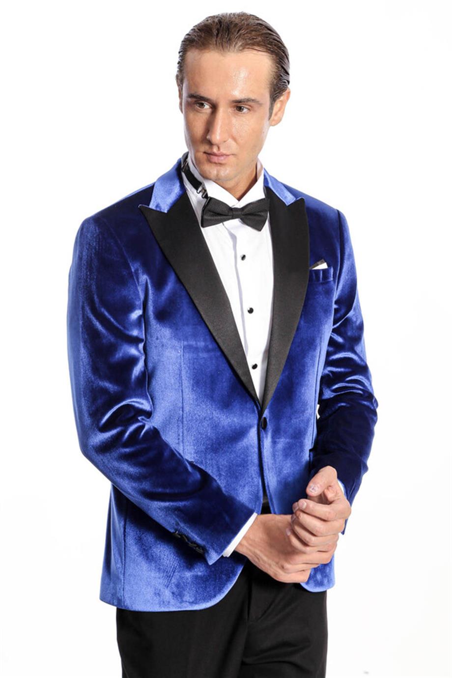 Kafide Lacivert Slim Fit Erkek Smokin Ceket