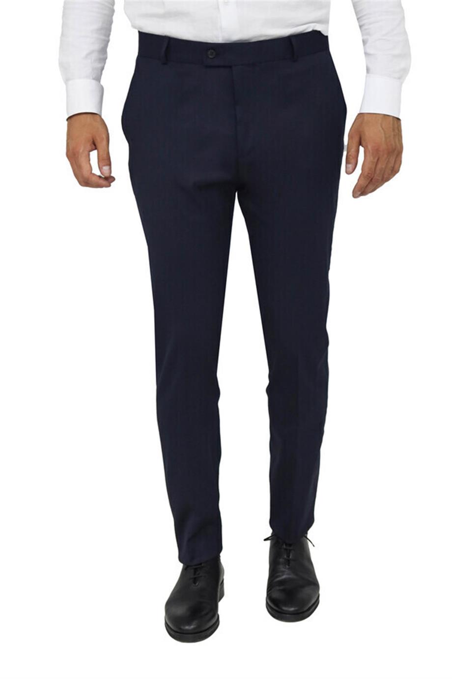 Lacivert Slim Fit Pantolon