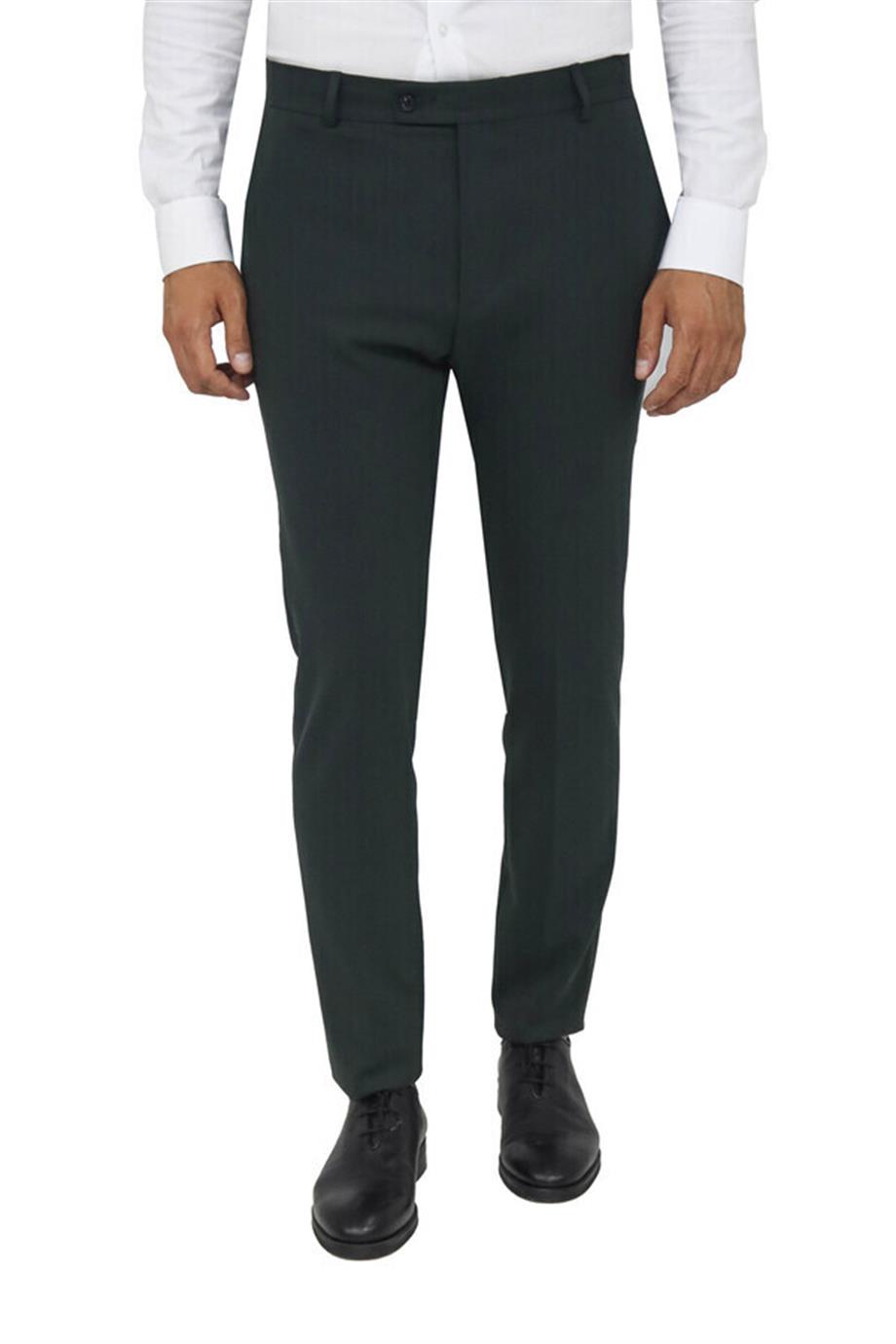 Petrol Yeşili Slim Fit Pantolon