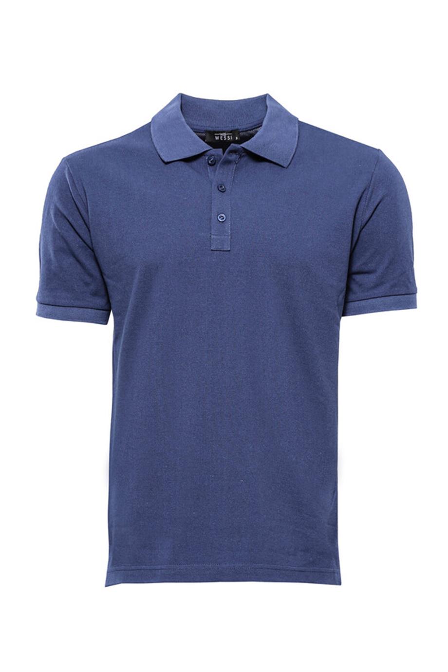 Polo Yaka Oxford Lacivert T-shirt | Wessi