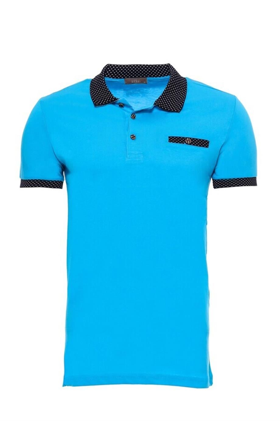 Polo Yaka Turkuaz T-shirt