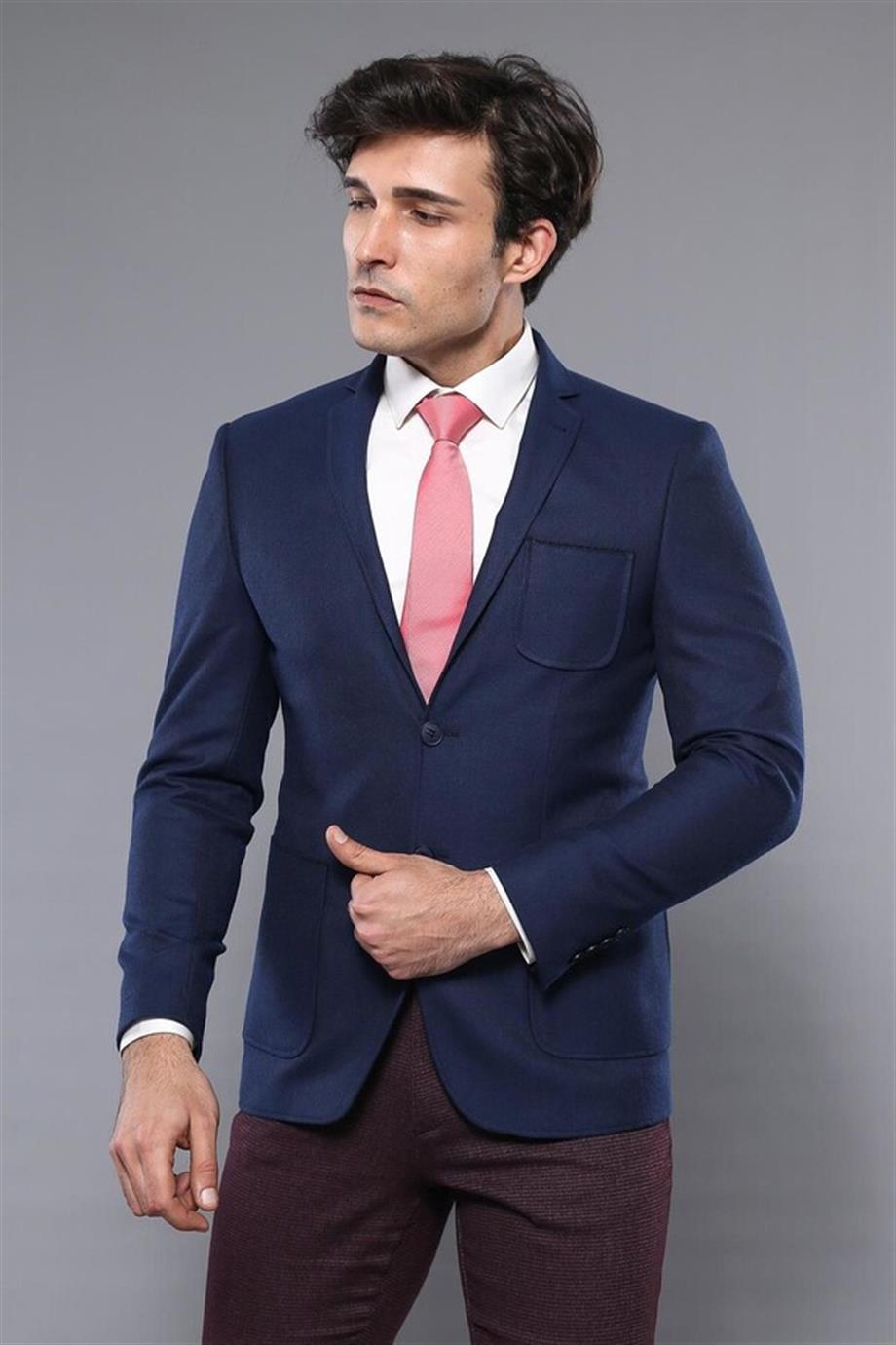 Torba Cep Biyeli Lacivert Ceket | Wessi