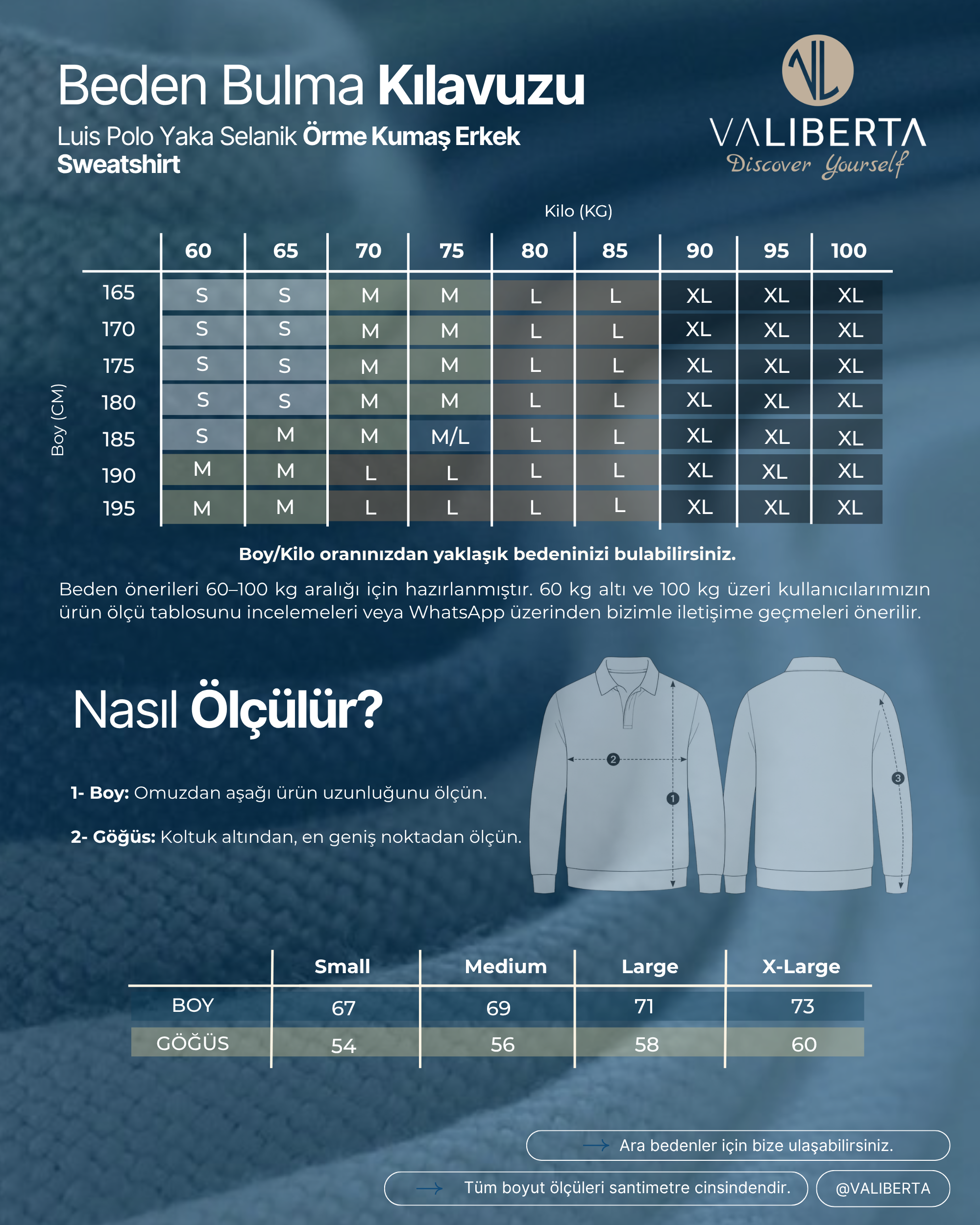 Luis Polo Yaka Selanik Örme Kumaş Erkek Sweatshirt - Soğuk Mavi · 6