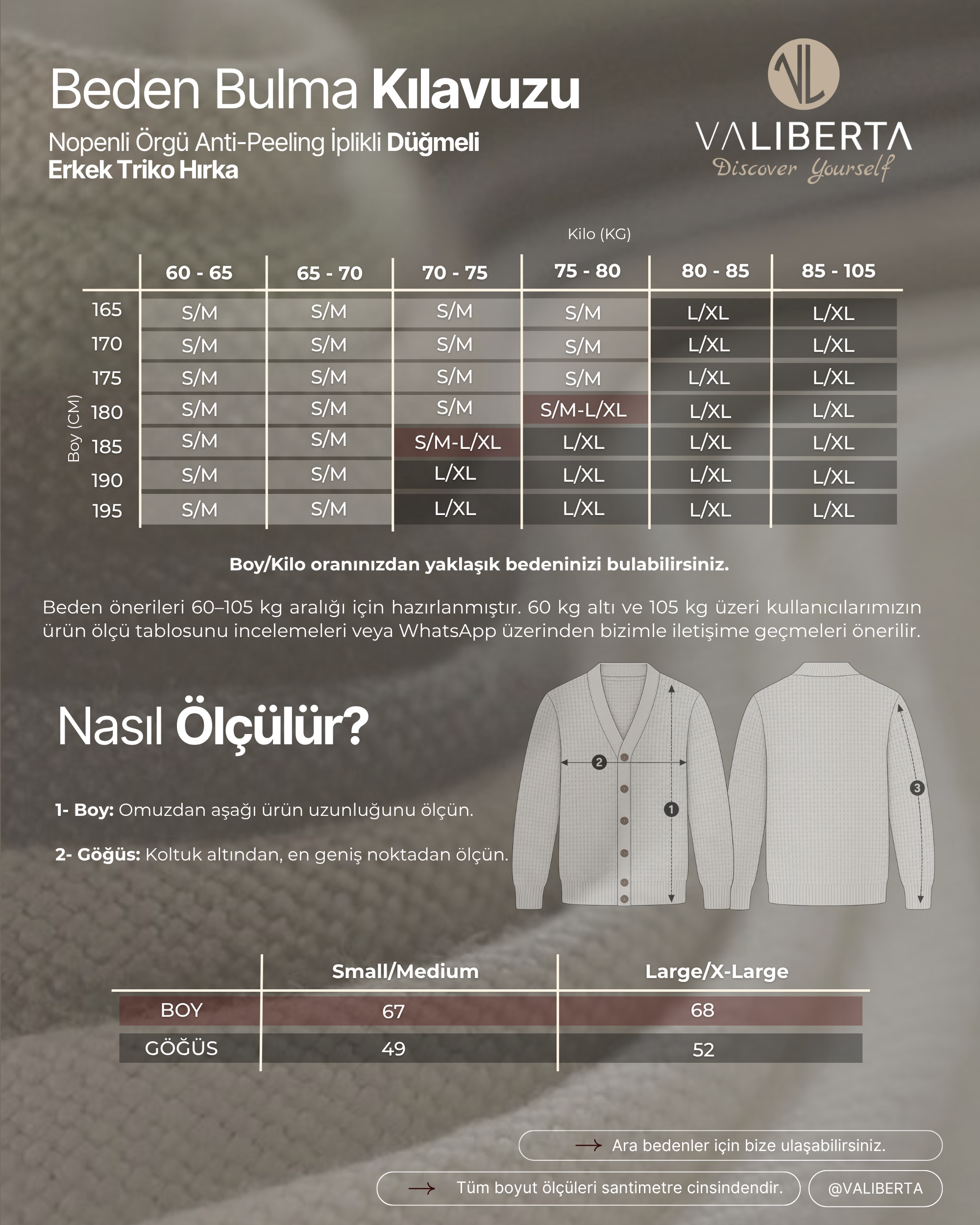 Nopenli Örgü Anti-Peeling İplikli Düğmeli Erkek Triko Hırka - Ekru · 7
