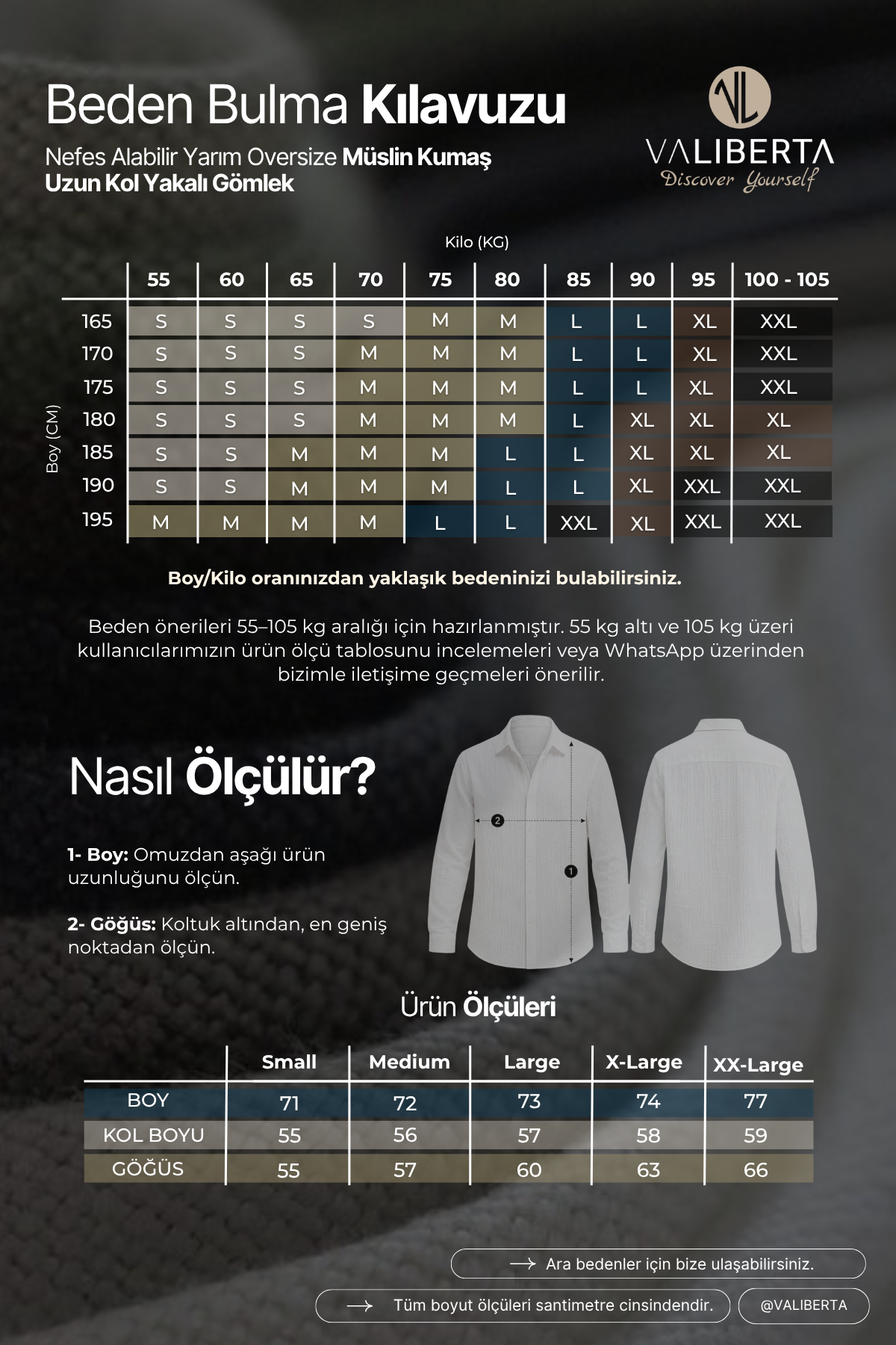 Nefes Alabilir Yarım Oversize Müslin Kumaş Uzun Kol Yakalı Erkek Gömlek - Soğuk Mavi · 7