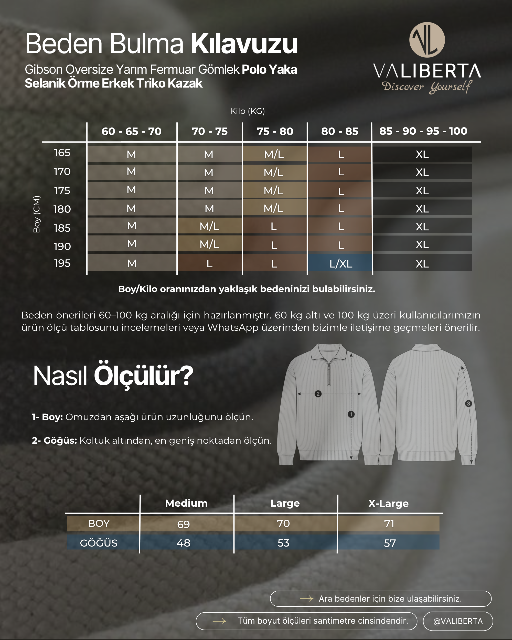 Gibson Oversize Yarım Fermuar Gömlek Polo Yaka Selanik Örme Erkek Triko Kazak - Siyah · 8