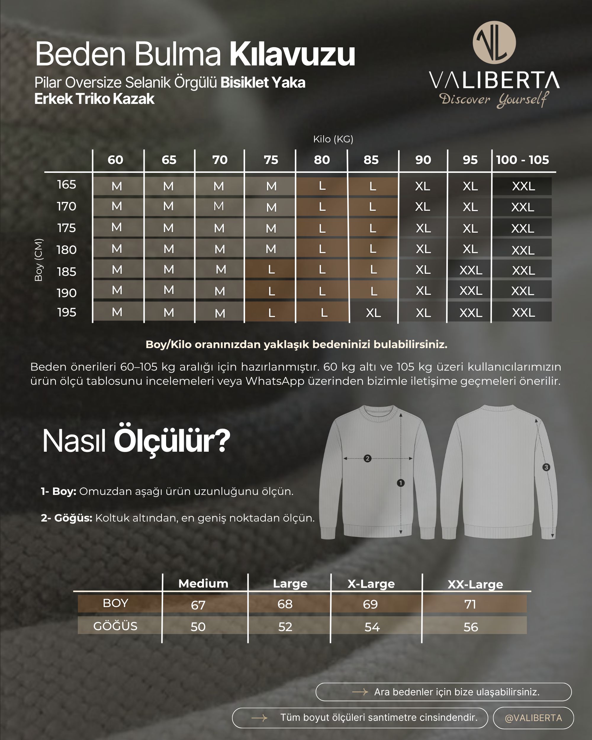 Pilar Anti-Peeling Tüylenmez Oversize Selanik Örgülü Bisiklet Yaka Erkek Triko Kazak - İndigo · 8