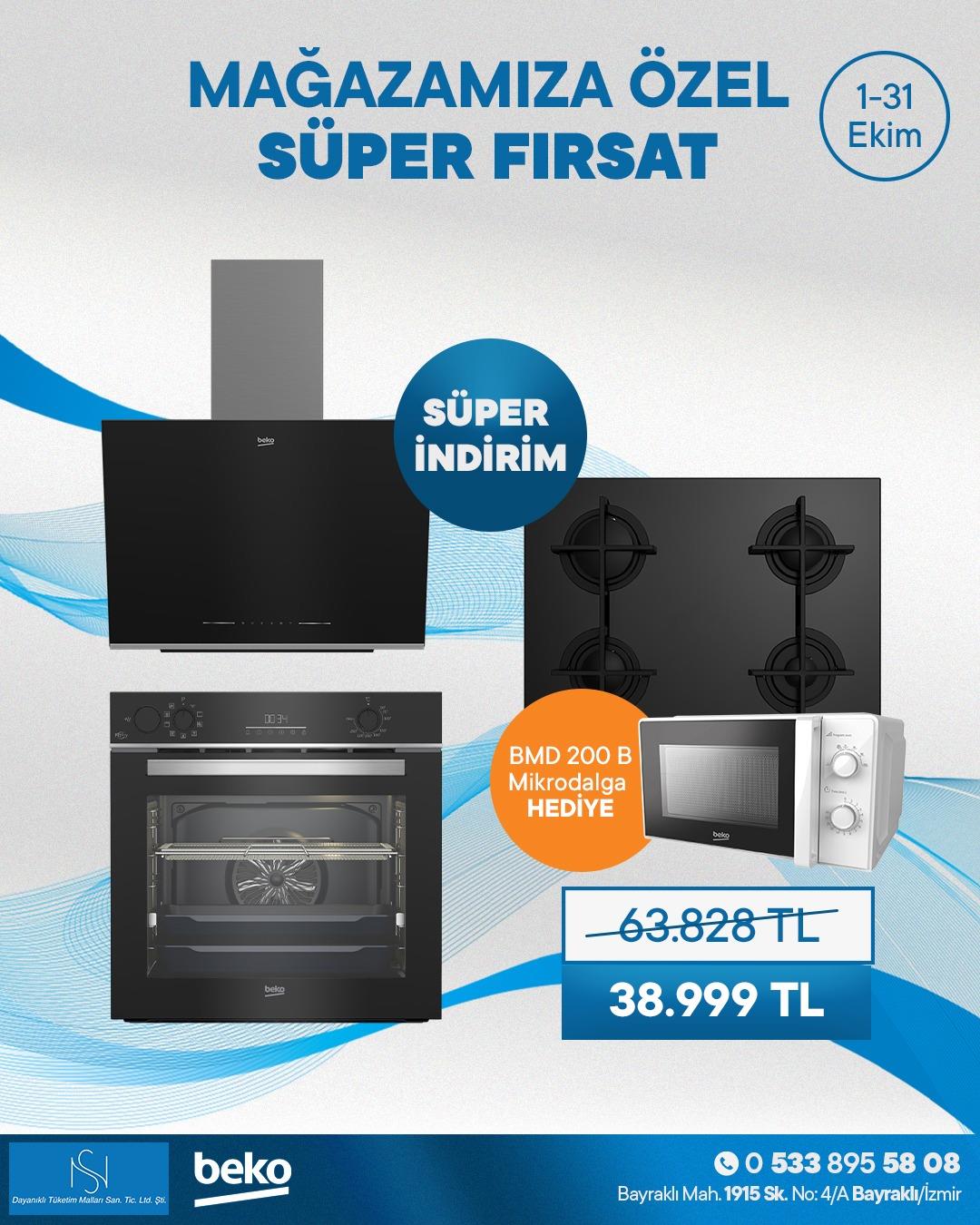 Beko Fitfry ve Buhar Destekli Siyah Cam Set
