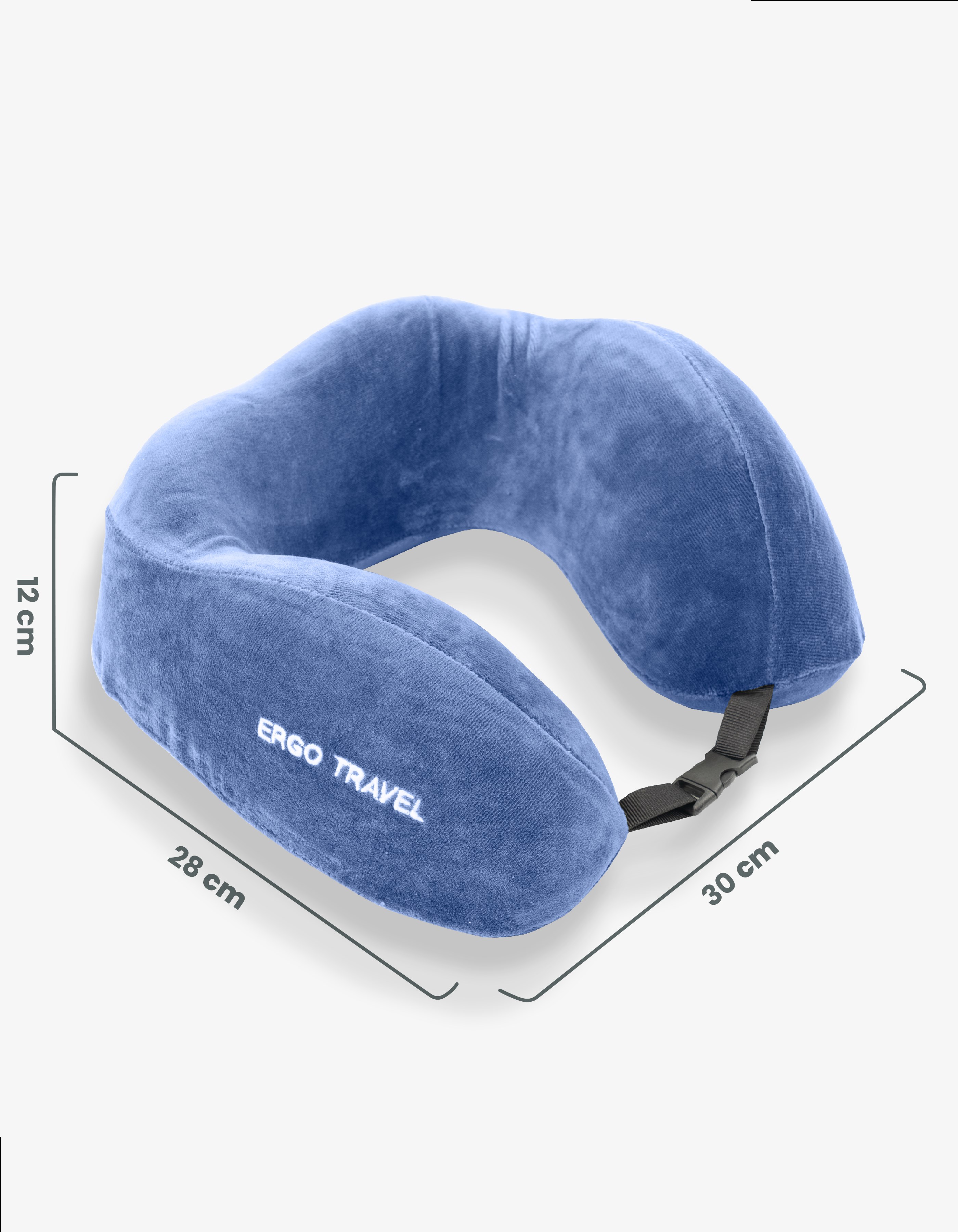 Comfort Ortopedik Seyahat Yastığı Visco Boyun Yastığı - Mavi