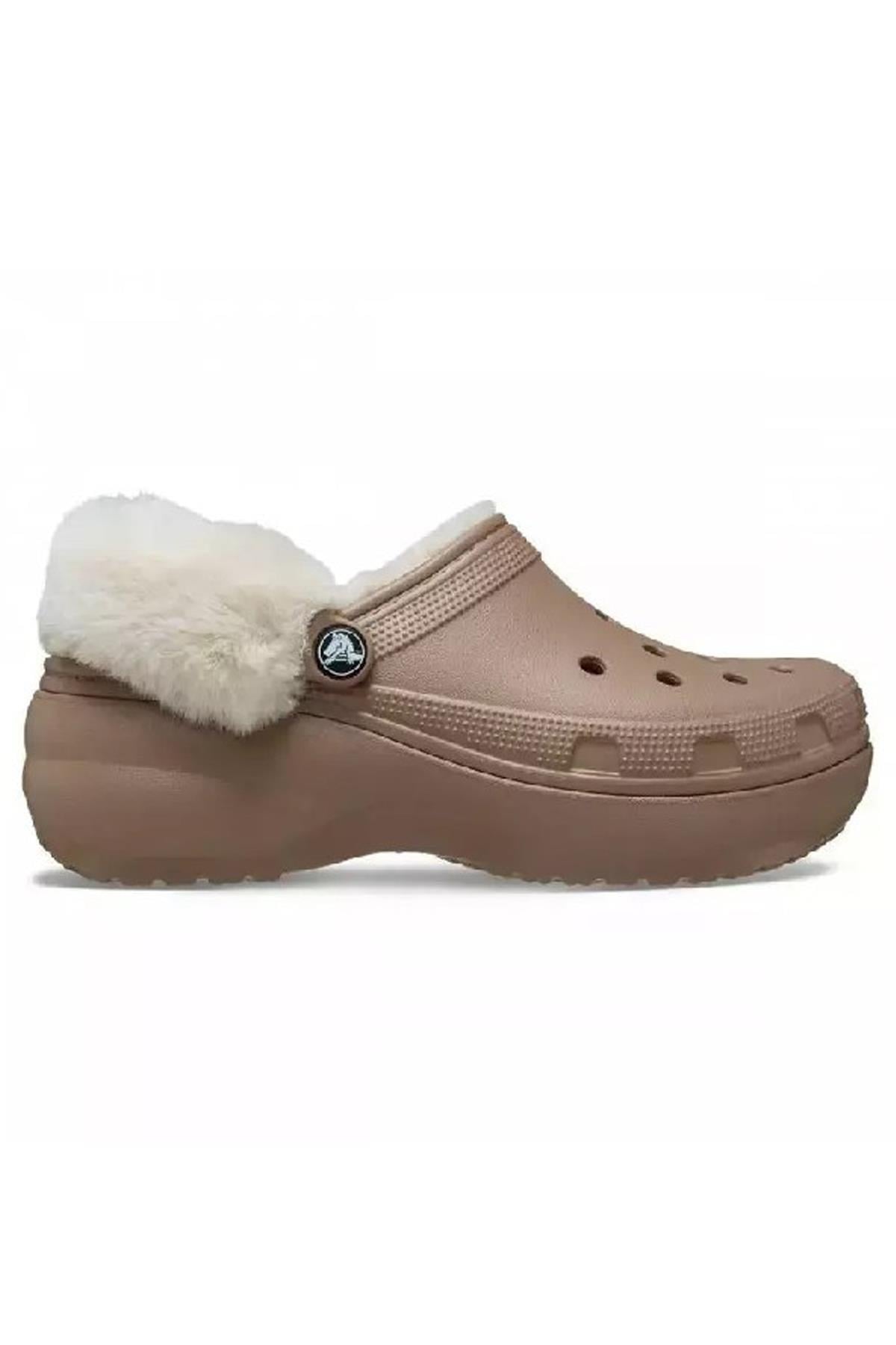 Crocs Classic Platform Fuzz Kadın Sandalet 212854-2Q9