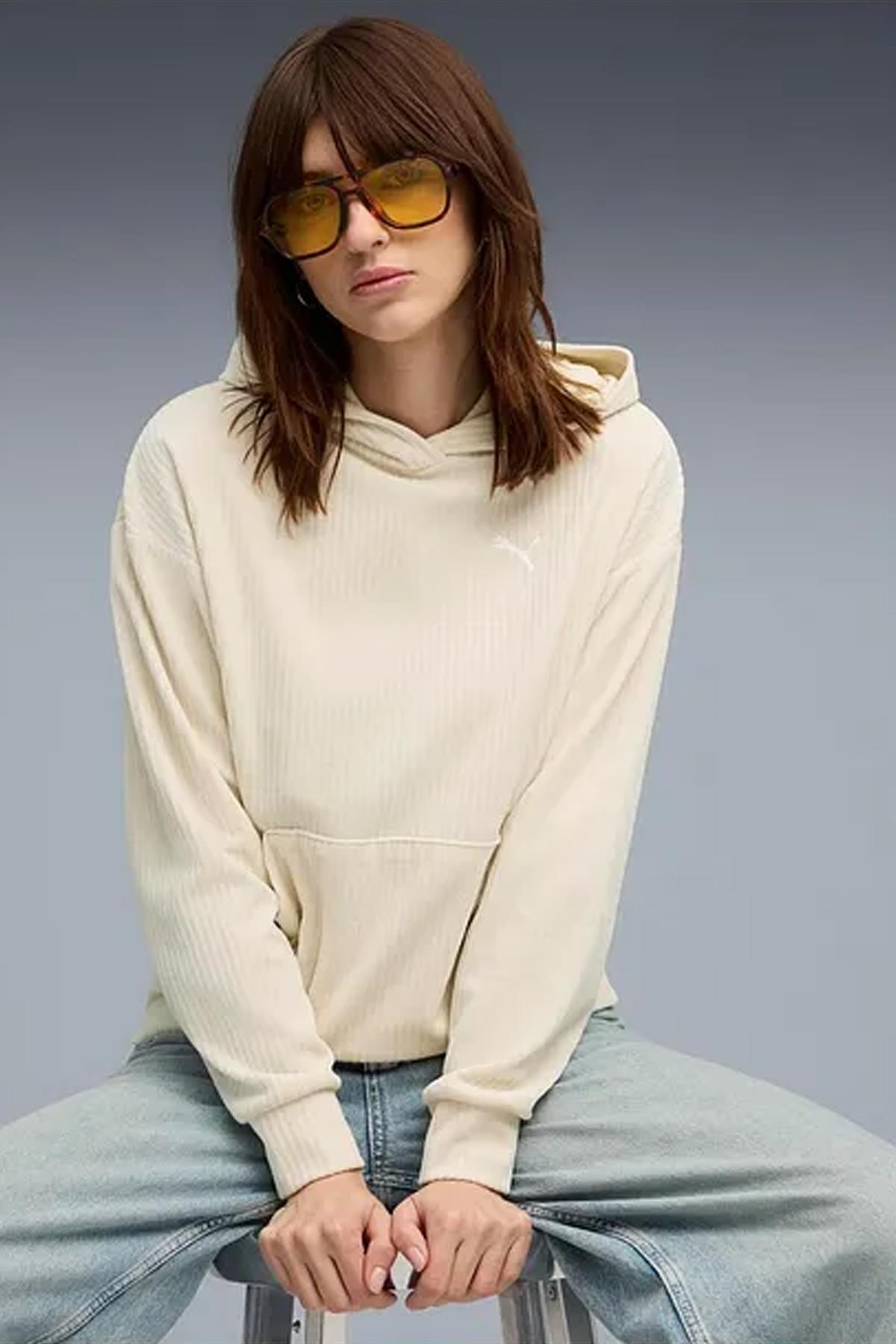 Puma Ess Elevated Velour Kadın Sweatshirt