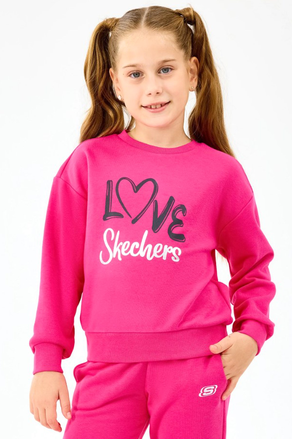 Skechers Fleece Çocuk Sweatshirt SK2520078-3586