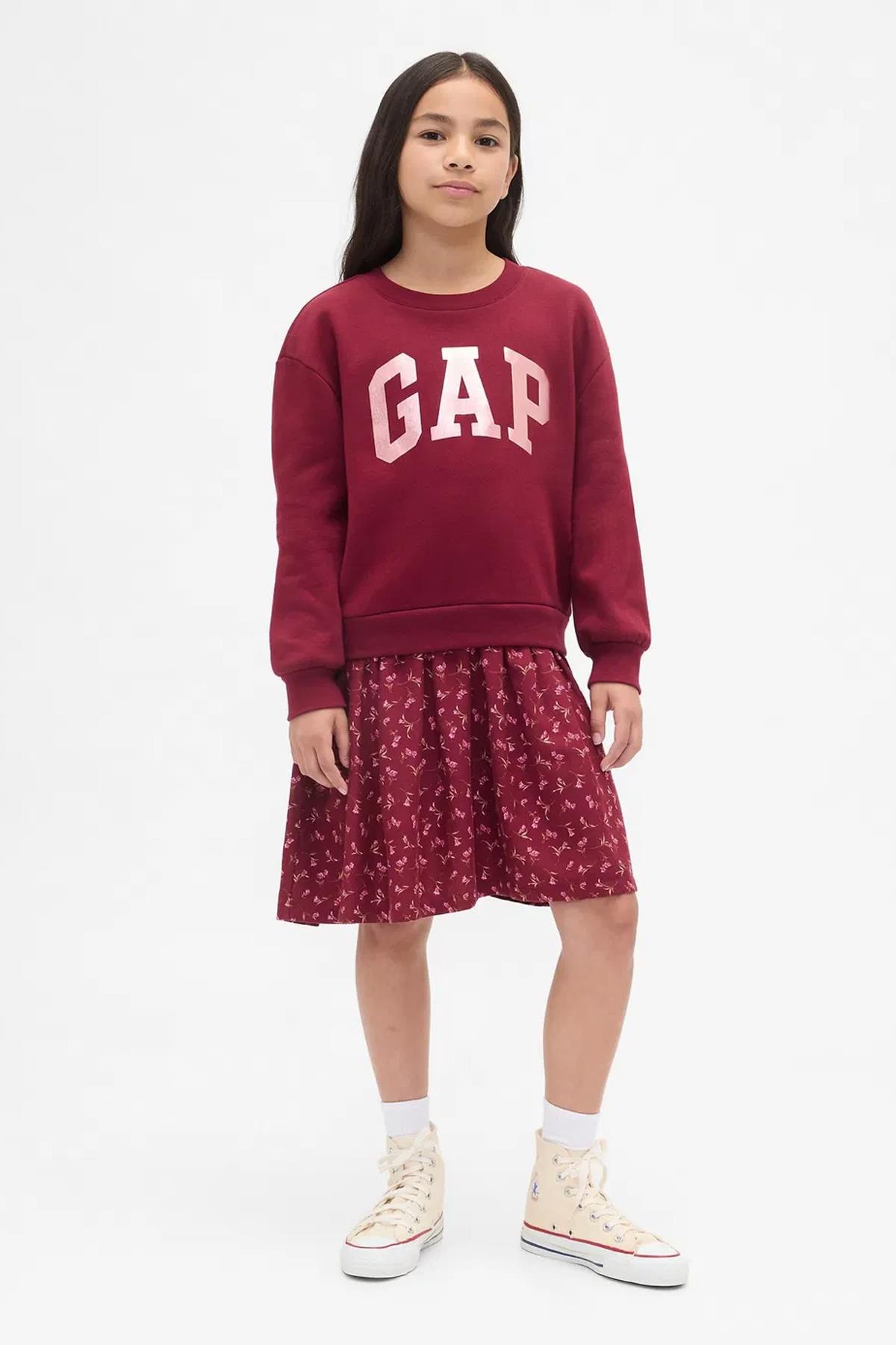 Gap V-Frch Logo Çocuk Elbise 824384000