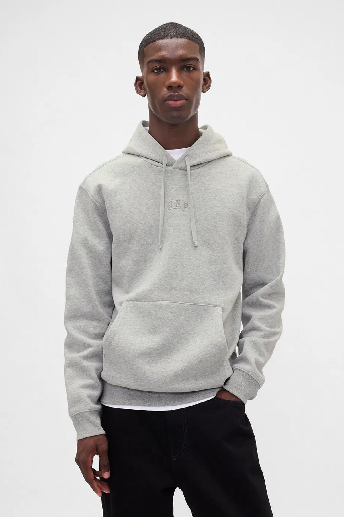 Gap V-Frch Tonal Mini Logo Erkek Sweatshirt 795625000
