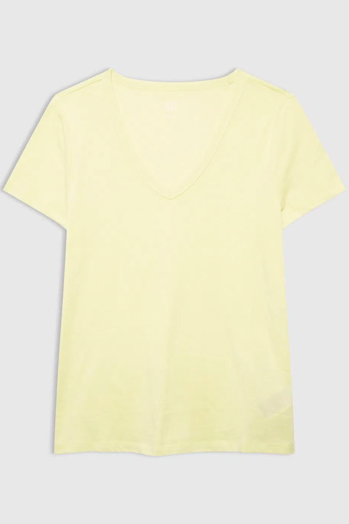 Gap V-SS Fav V Solid Kadın Tişört