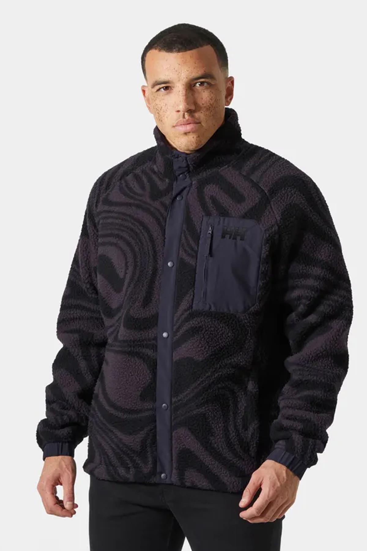 Helly Hansen Erkek Panorama Printed Pile Snap Mont