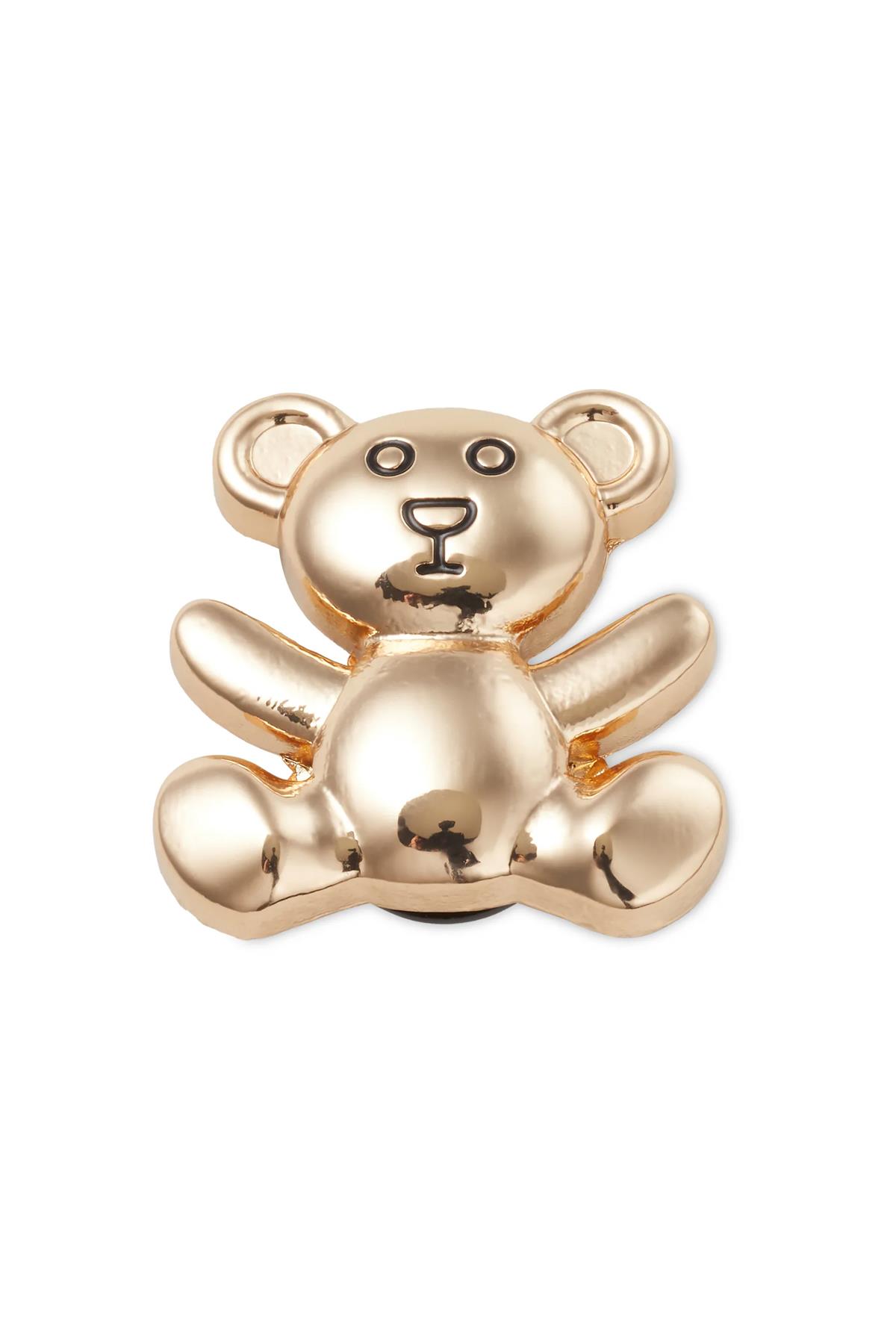 Jibbitz Gold Teddy Bear Unisex Charm 10011085-1